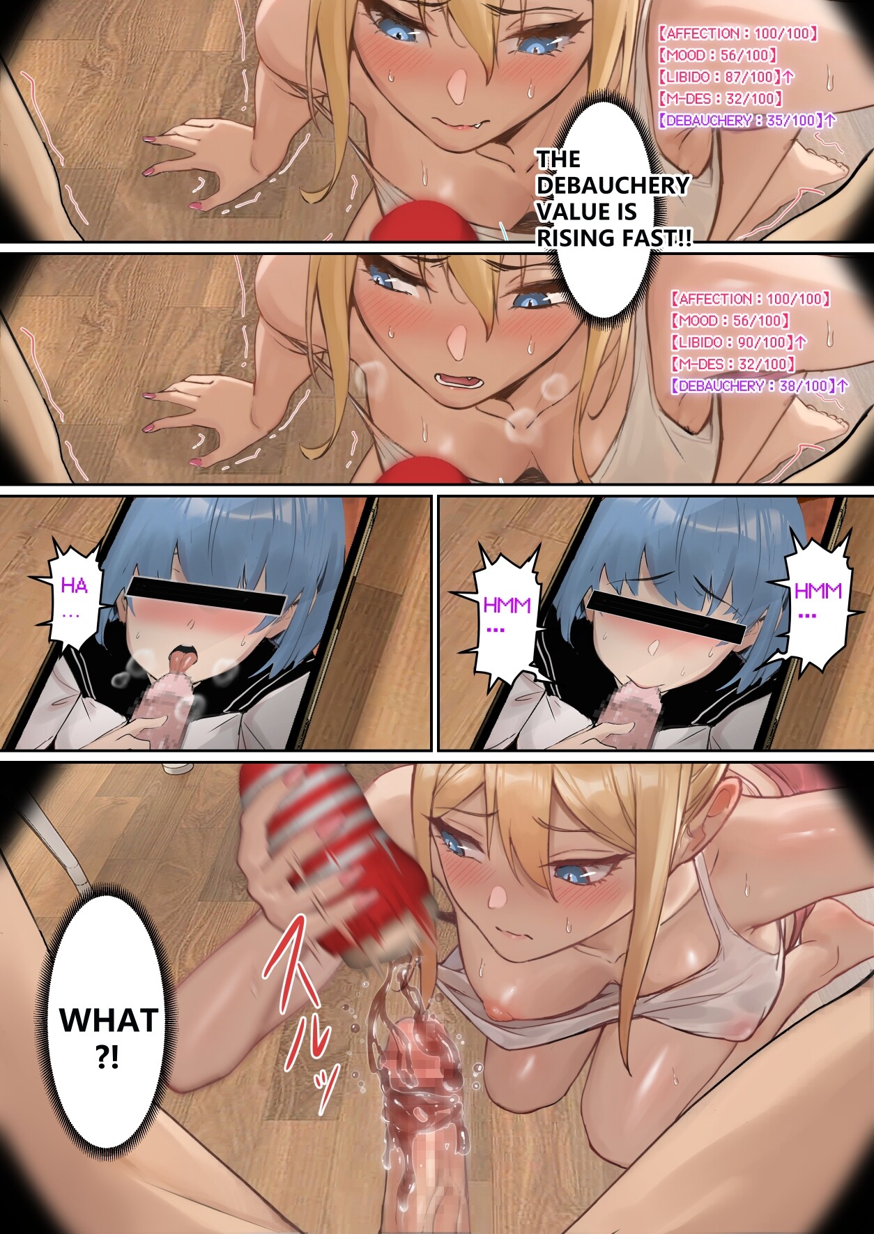 Hentai Manga Comic-My AR glasses can see various stats about my foster sister!?-Read-72